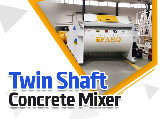 Twin Shaft Concrete Mixer
