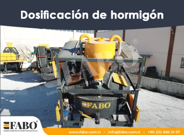 Dosificación de hormigón