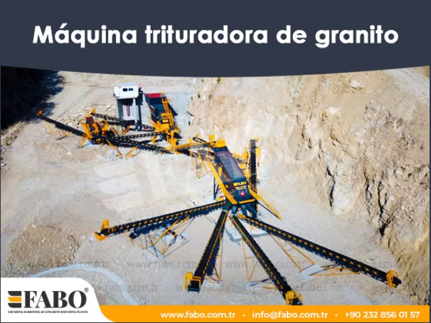 Máquina trituradora de granito