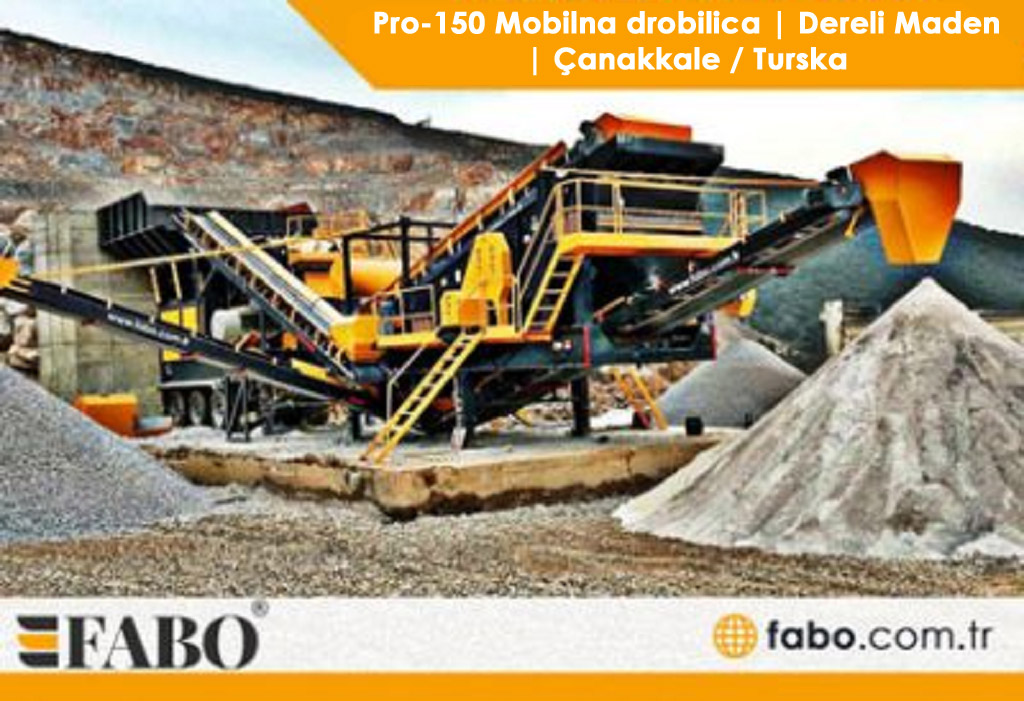 Pro-150 Mobilna drobilica | Dereli Maden | Çanakkale / Turska