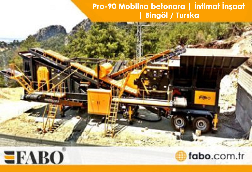 Pro-90 Mobilna betonara | İntimat İnşaat | Bingöl / Turska