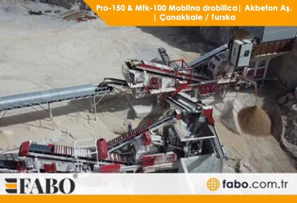 Pro-150 & Mtk-100 Mobilna drobilica| Akbeton Aş. | Çanakkale / Turska