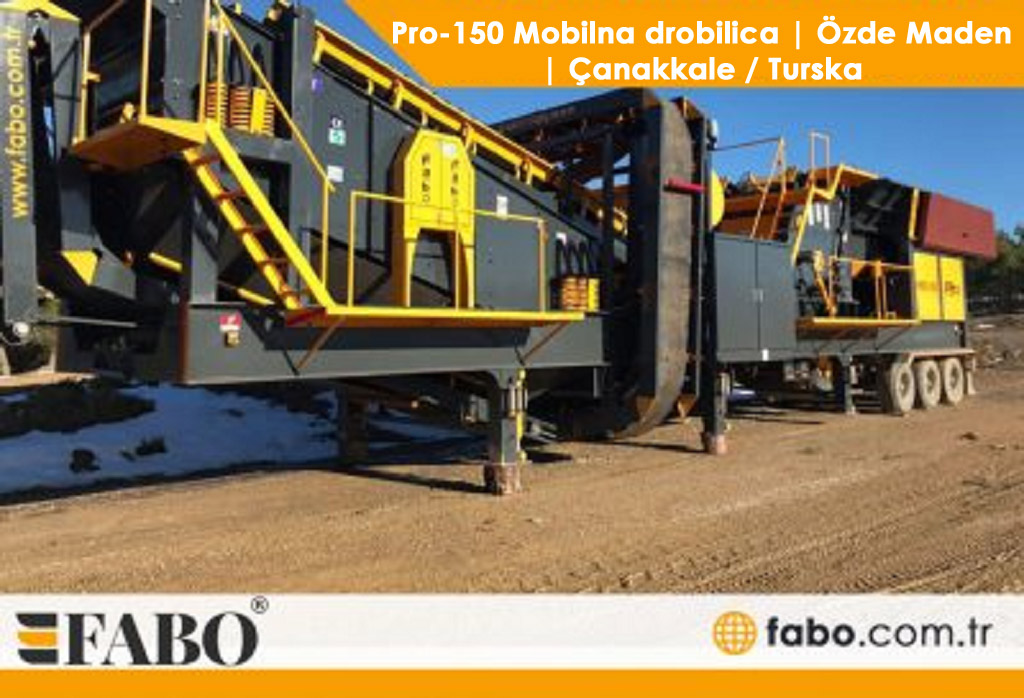 Pro-150 Mobilna drobilica | Özde Maden | Çanakkale / Turska