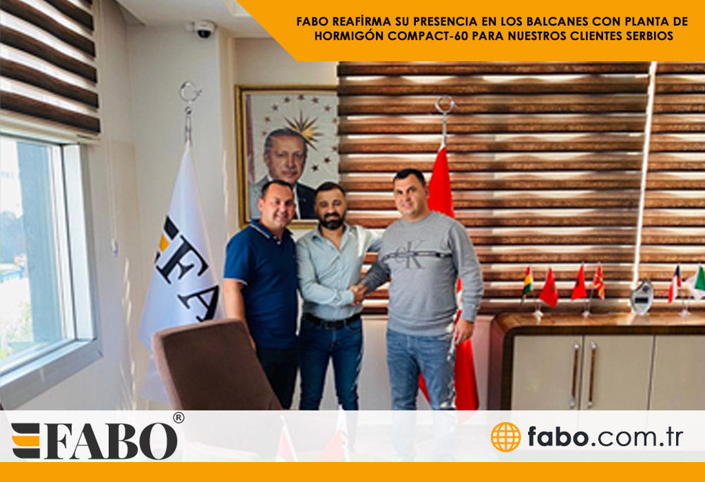 FABO REAFİRMA SU PRESENCIA EN LOS BALCANES CON PLANTA DE HORMIGÓN COMPACT-60 PARA NUESTROS CLIENTES SERBIOS