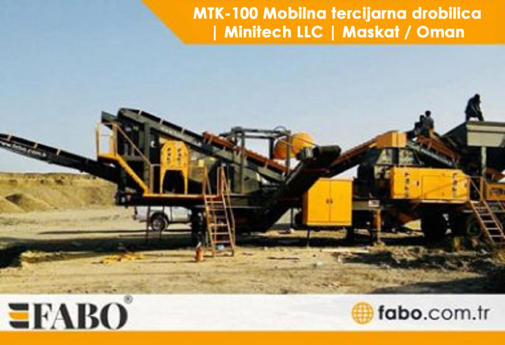 MTK-100 Mobilna tercijarna drobilica| Minitech LLC | Maskat / Oman