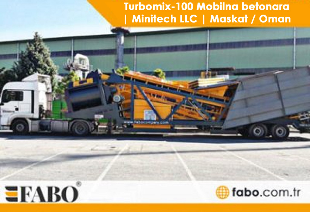 Turbomix-100 Mobilna betonara| Minitech LLC | Maskat / Oman