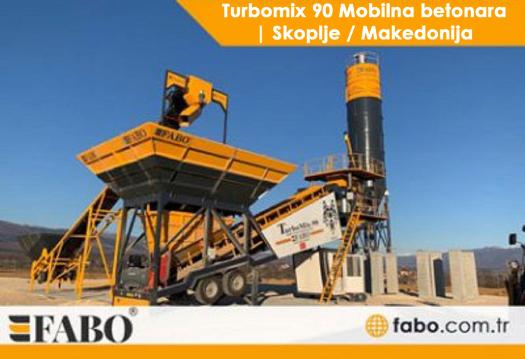 Turbomix 90 Mobilna betonara | Skoplje / Makedonija