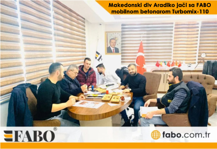 Makedonski div Aradiko jači sa FABO mobilnom betonarom Turbomix-110