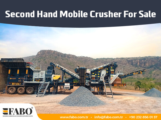 Second Hand Mobile Crusher For Sale