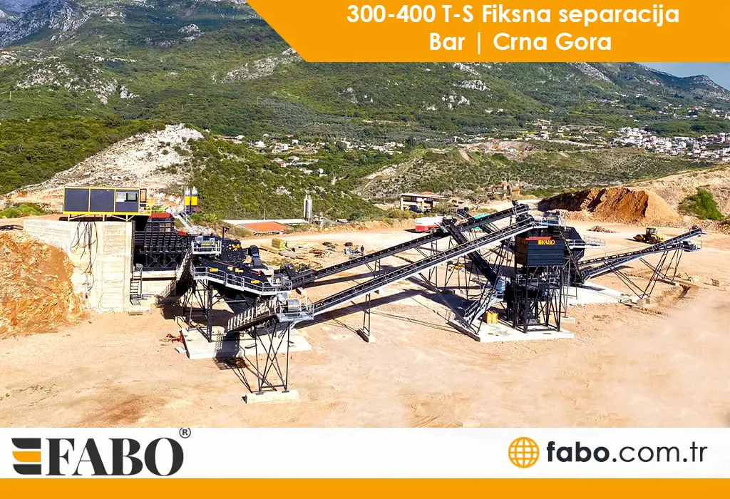 300-400 T-S Fiksna separacija| Bar | Crna Gora