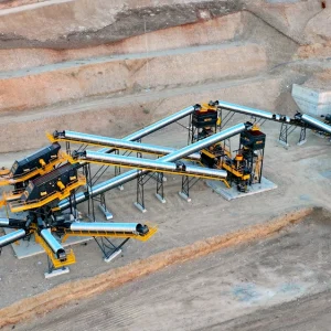 stationary crushing screening washing plant