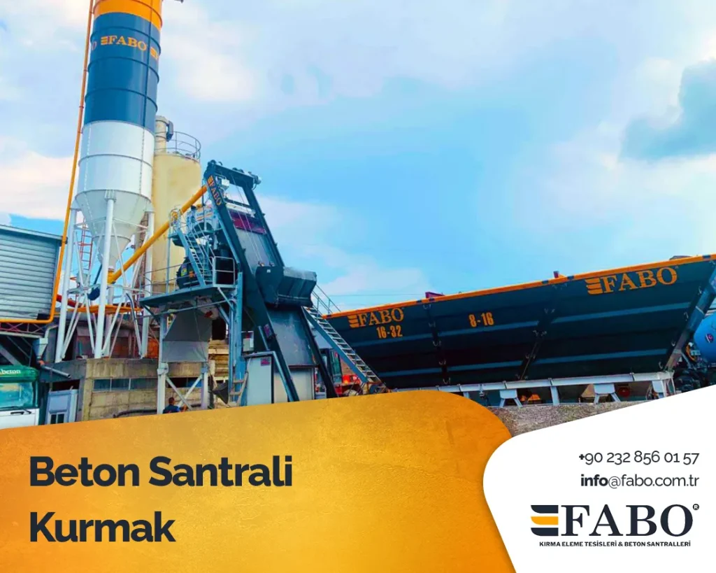 Beton Santrali Kurmak