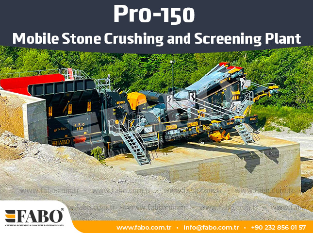 Pro-150 Mobile Stone Crushing and Screening Plant