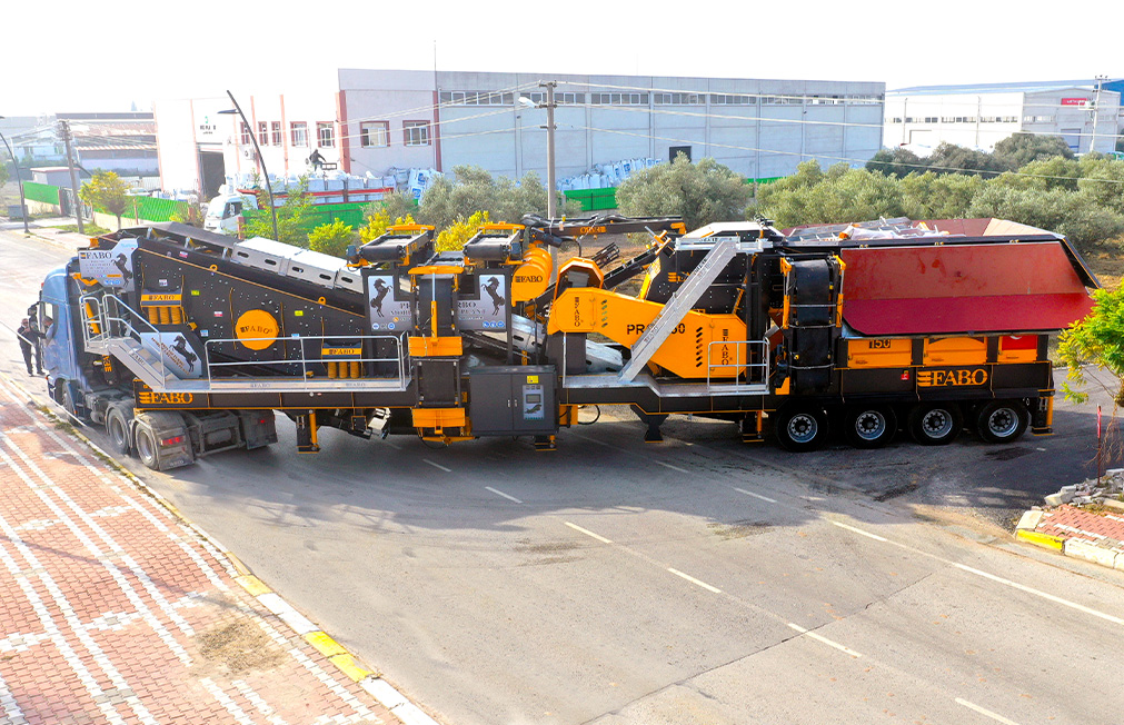 mobile crushing screening plant