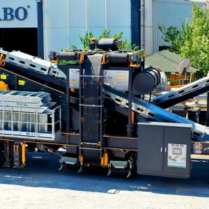 mobile crushing screening washing plant