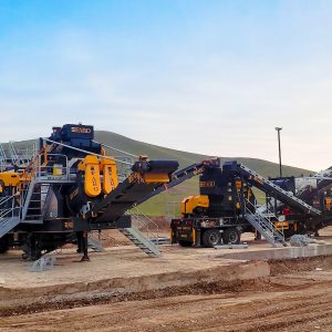 mobile crushing screening washing plant