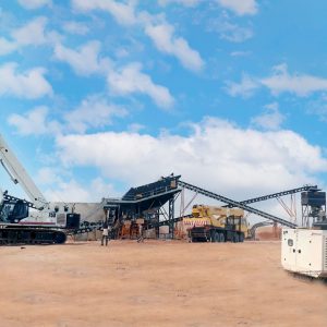 stationary crushing screening plant