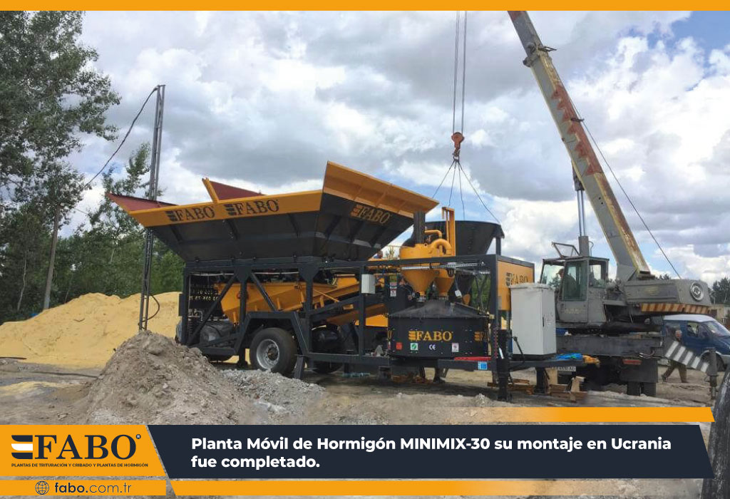 Planta móvil dosificadora de hormigón