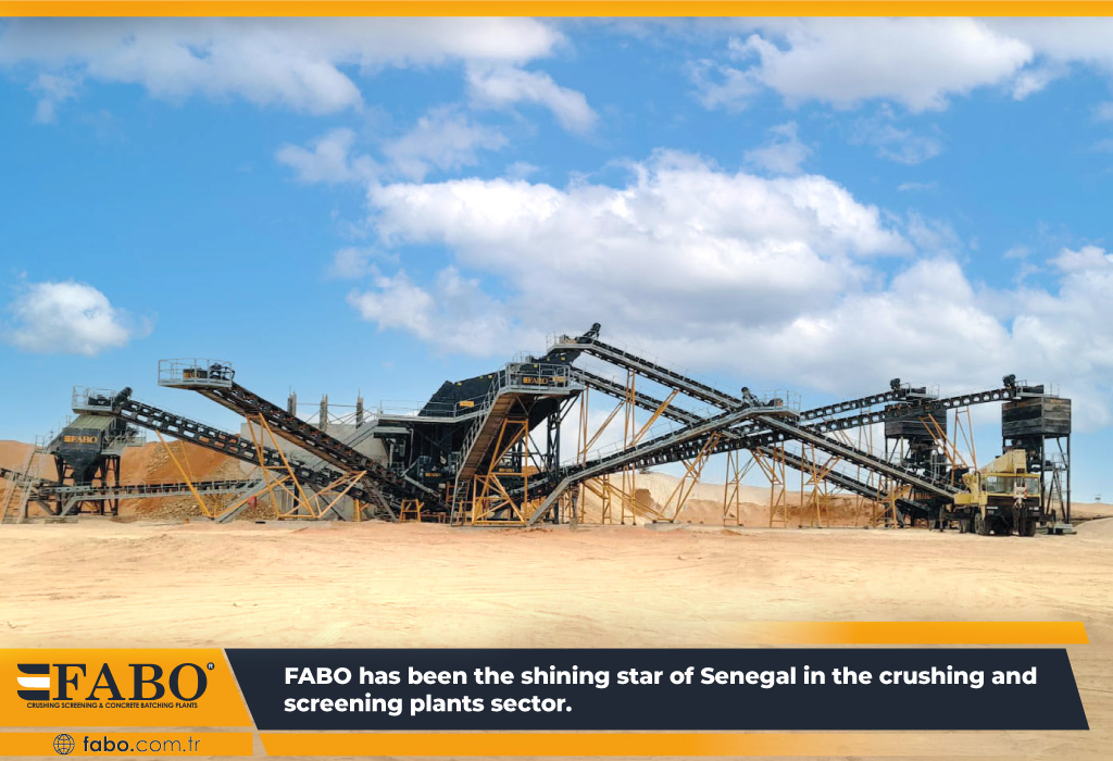 stationary crushing screening plant