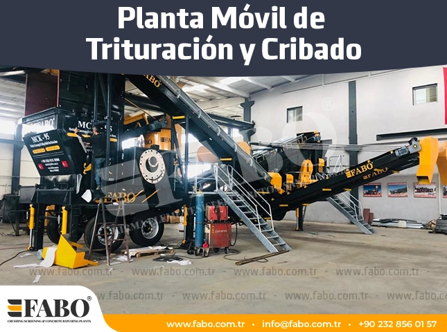 Planta Móvil de Trituración y Cribado