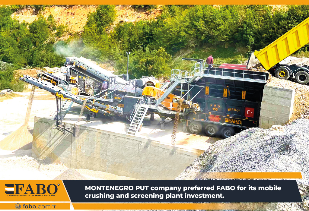 mobile crushing and screening plant