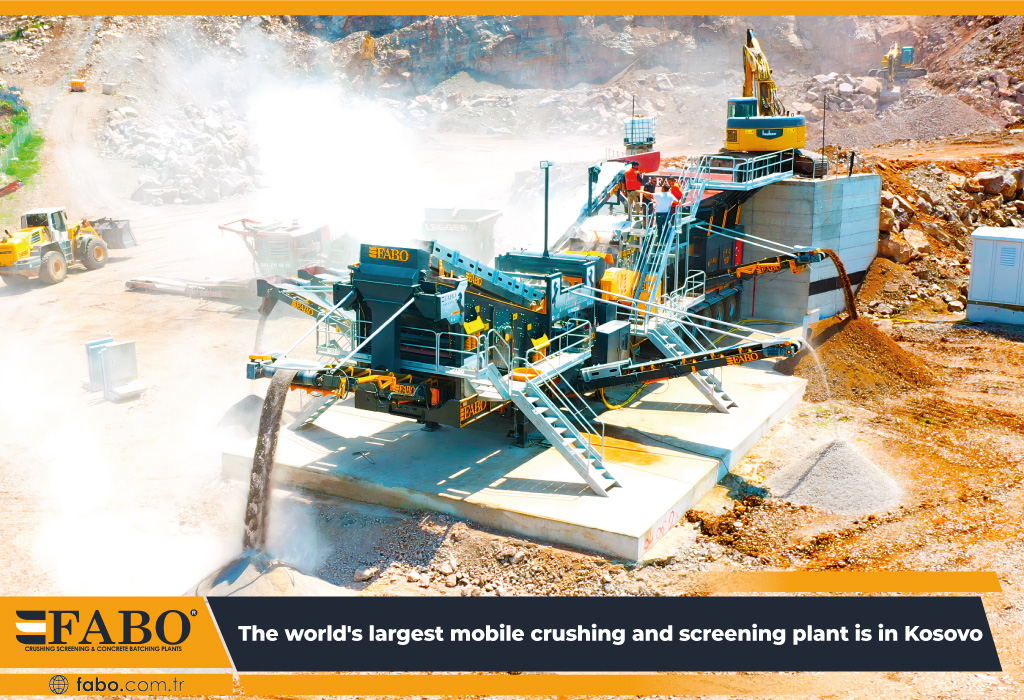 mobile crushing and screening plant