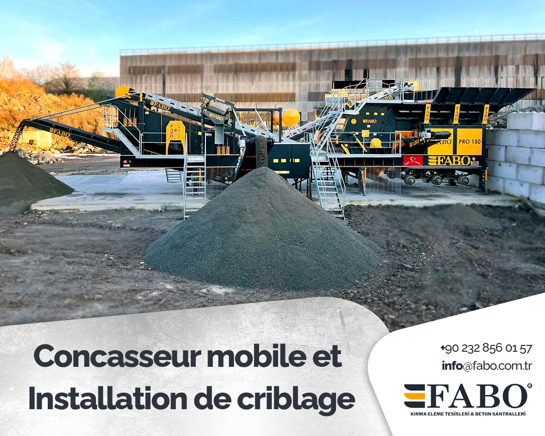 Concasseur mobile et installation de criblage