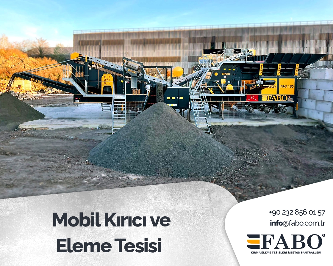 Mobil Kırıcı ve Eleme Tesisi