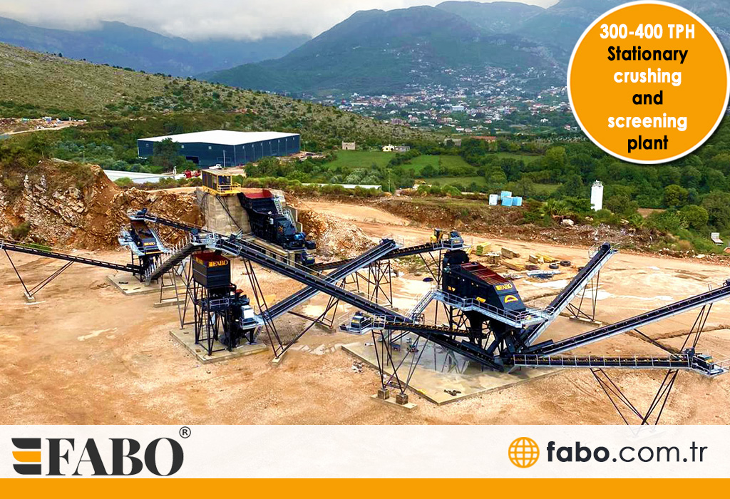 stationary crushing screening plant