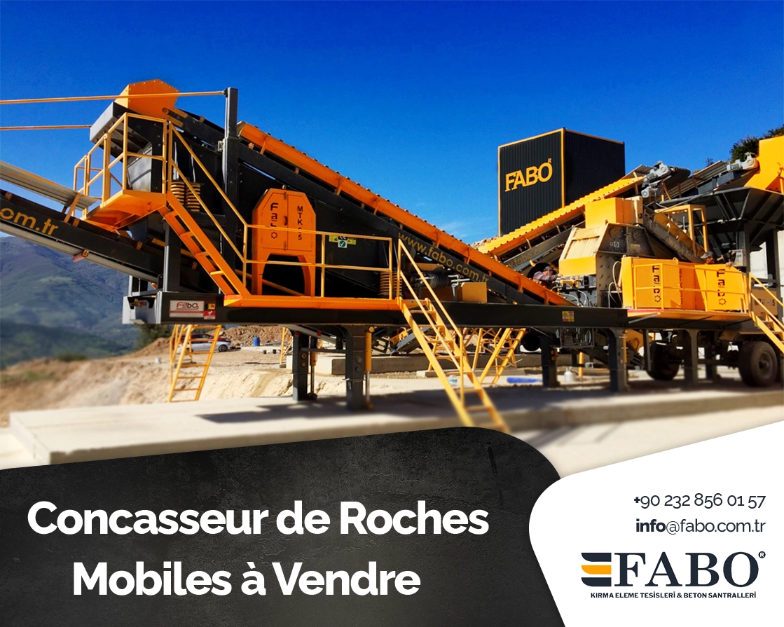 Concasseur de Roches Mobiles à Vendre