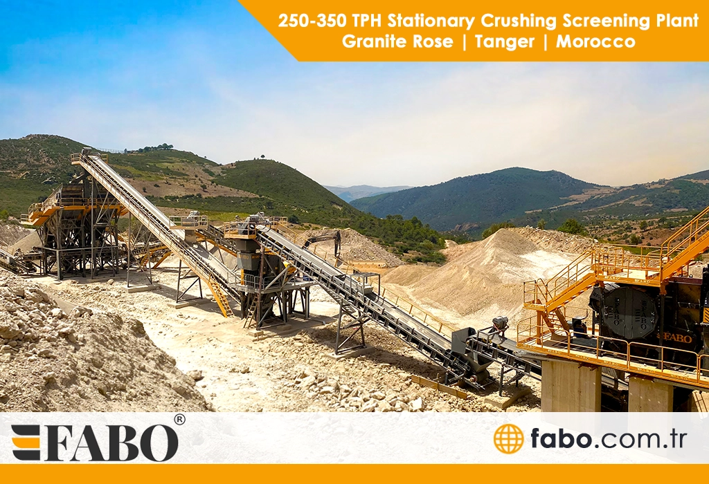 stationary crushing screening plant