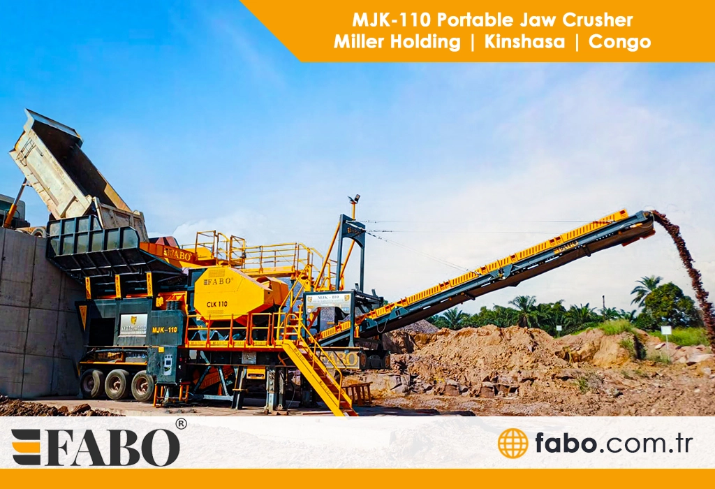 MJK-110 Portable Jaw Crusher | Miller Holding | Kinshasa | Congo - Fabo