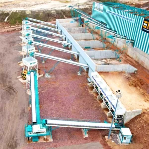 stationary crushing and screening plant