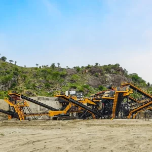 stationary crushing screening plant