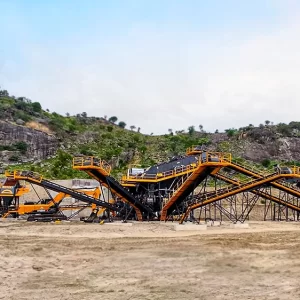 stationary crushing screening plant