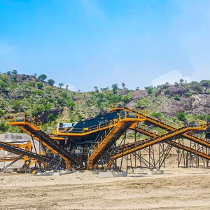 stationary crushing screening plant