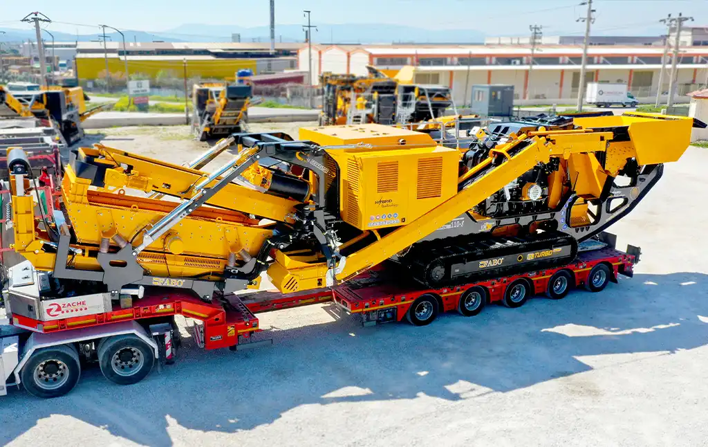 mobile crushing screening plant