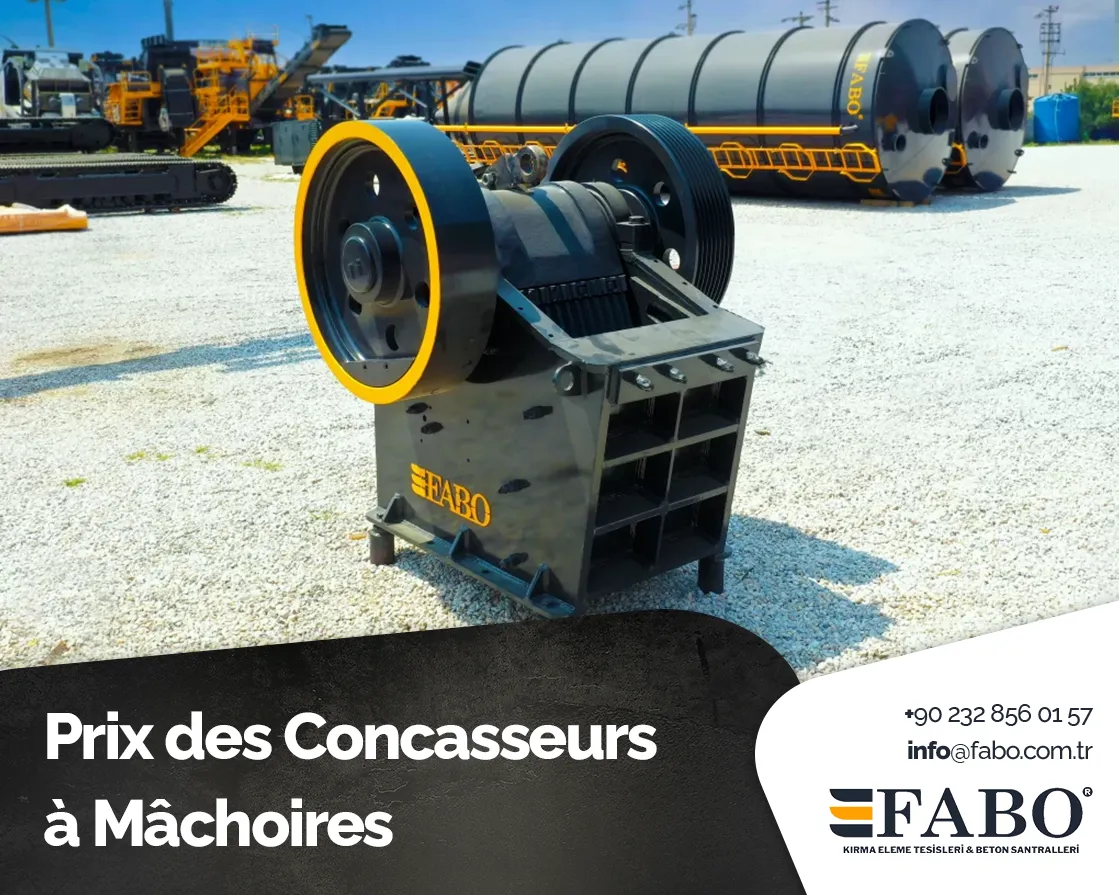 Prix des Concasseurs à Mâchoires